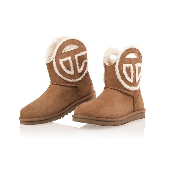 🆕Ugg X Telfar Limited Edition Chestnut Brown Classic Short Telfar Logo Ugg Boot - Picture 3 of 15